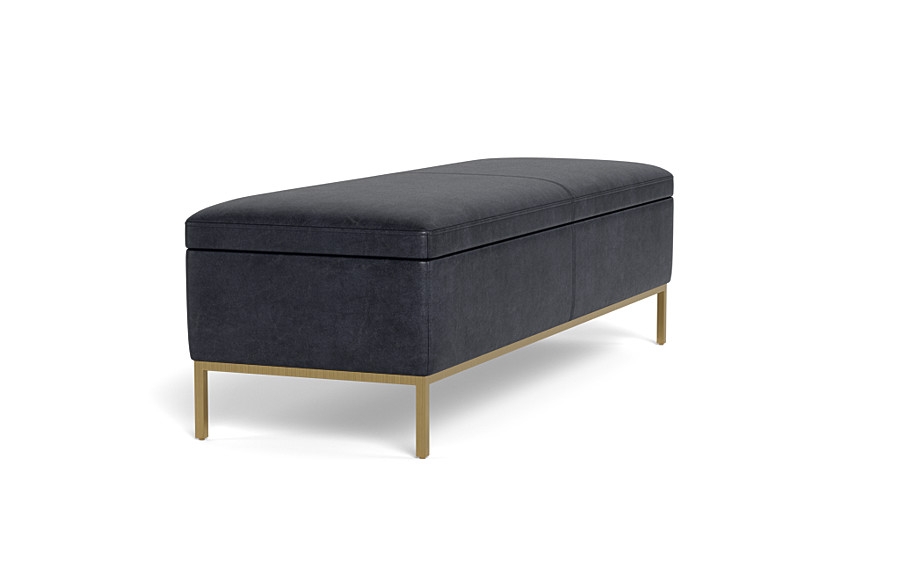 Miller Leather Storage Bench - Image 4