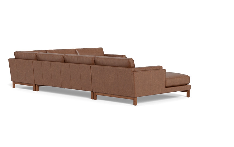 Gaby Leather Corner Sectional with  Chaise - Image 1