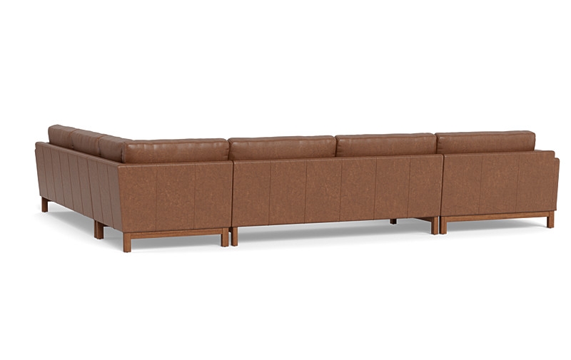 Gaby Leather Corner Sectional with  Chaise - Image 3