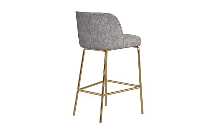 Graham Metal Framed Upholstered Bar Stool - Image 4