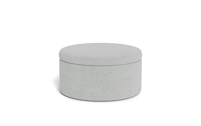 Colten Round Storage Coffee Table Ottoman - Image 0