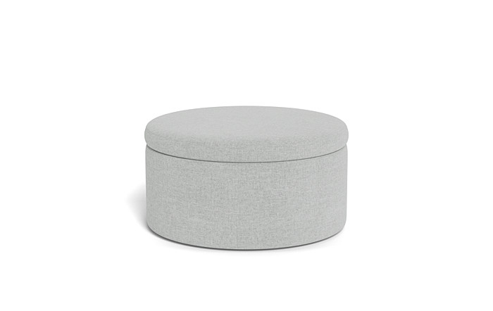 Colten Round Storage Coffee Table Ottoman - Image 3