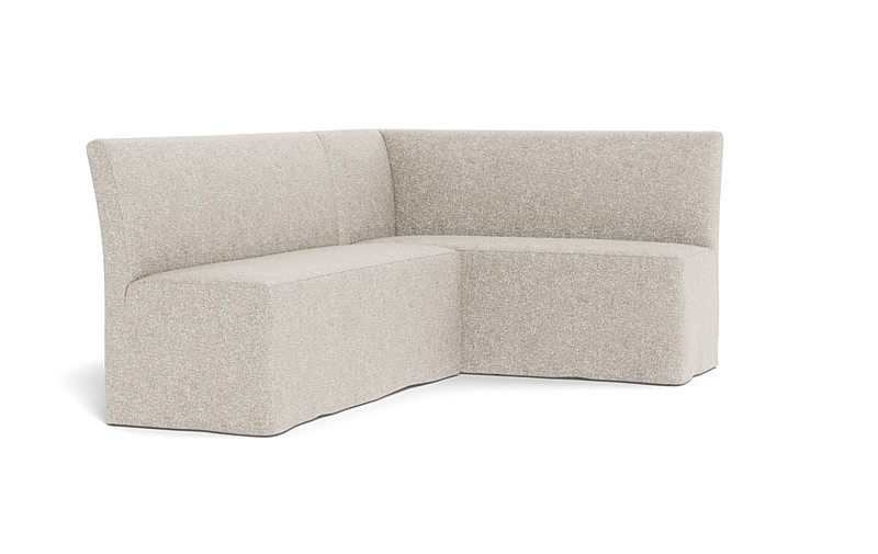 Dorian Slipcovered Right Banquette - Image 1