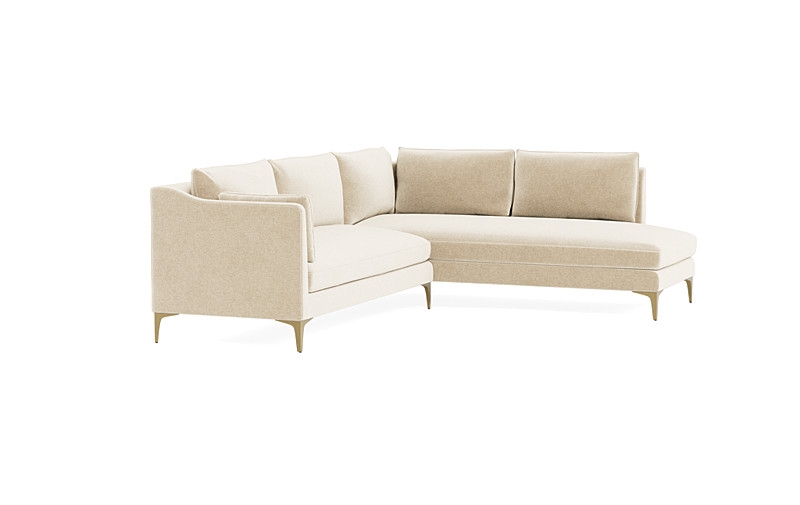 Caitlin 3-Seat  Bumper Sectional by The Everygirl® - Image 1