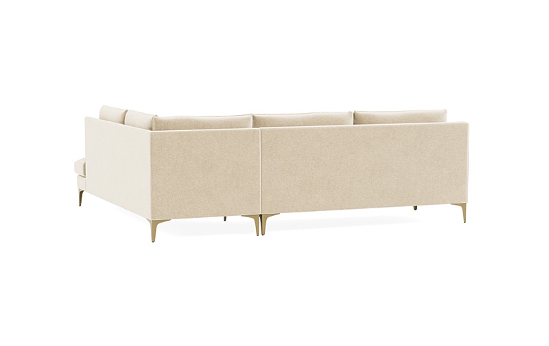 Caitlin 3-Seat  Bumper Sectional by The Everygirl® - Image 3