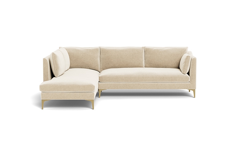 Caitlin 3-Seat  Bumper Sectional by The Everygirl® - Image 0