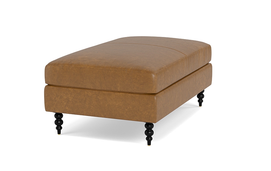 Sloan Leather Ottoman - Image 4