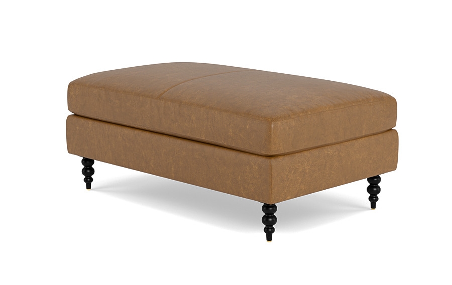 Sloan Leather Ottoman - Image 3