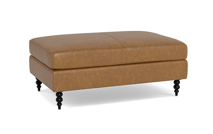 Sloan Leather Ottoman - Image 2