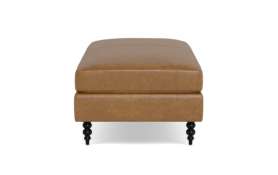 Sloan Leather Ottoman - Image 1
