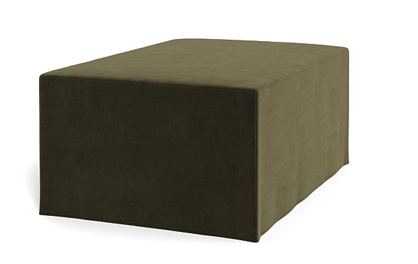 Dixon Slipcovered Rectangle Ottoman - Image 2