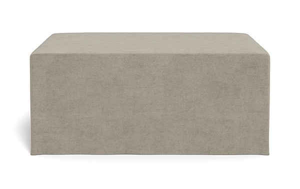 Dixon Slipcovered Rectangle Ottoman - Image 0