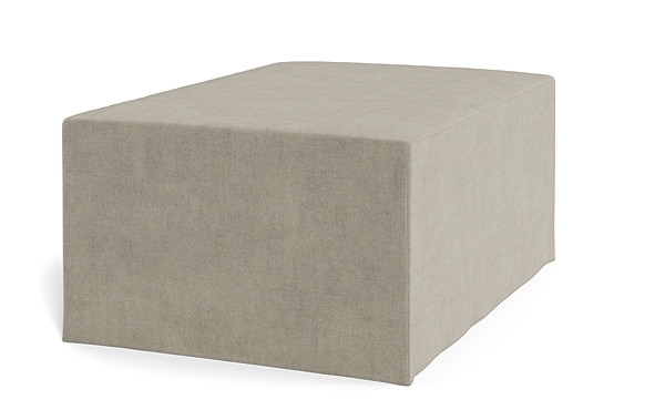 Dixon Slipcovered Rectangle Ottoman - Image 4