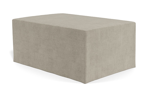 Dixon Slipcovered Rectangle Ottoman - Image 1