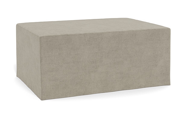 Dixon Slipcovered Rectangle Ottoman - Image 2