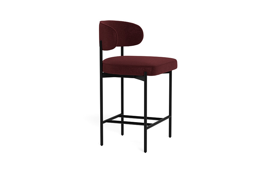 Hollis Metal Framed Upholstered Counter Stool - Image 4