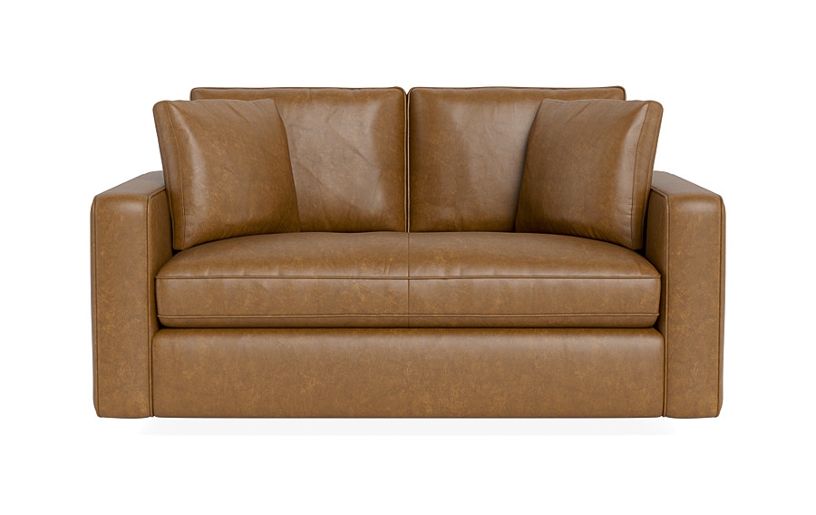 James Leather Loveseat - Image 0