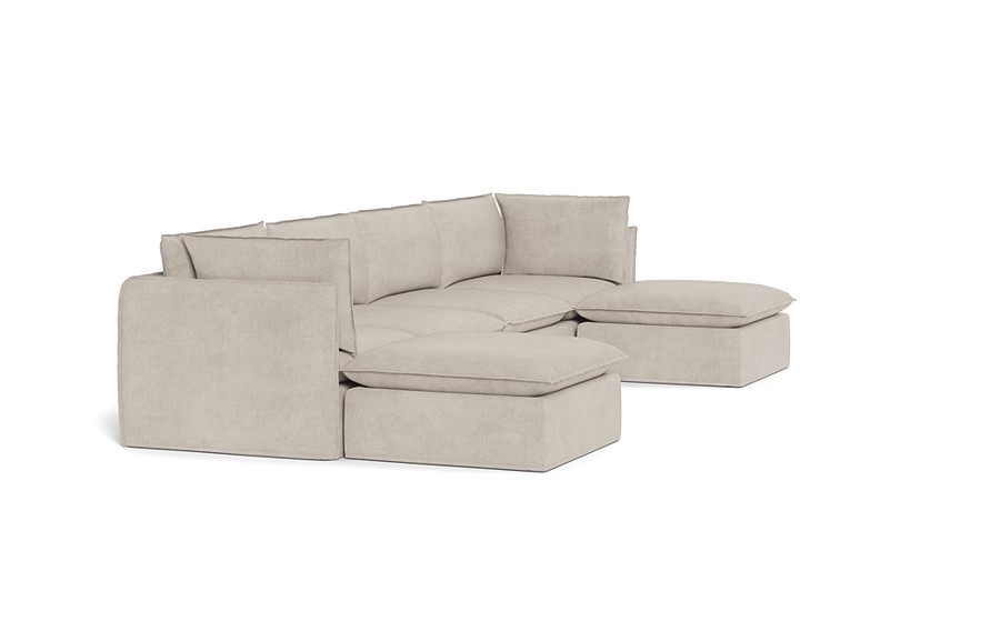 Josie Slipcovered Modular U-Shaped Sectional - Image 4