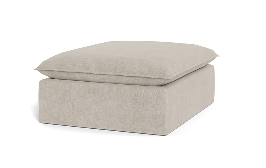 Josie Slipcovered Rectangular Ottoman - Image 1