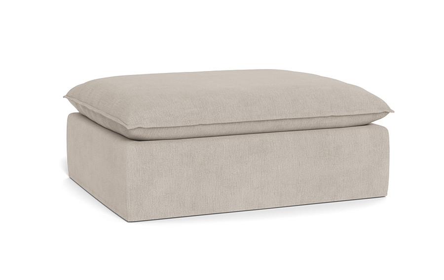 Josie Slipcovered Rectangular Ottoman - Image 2