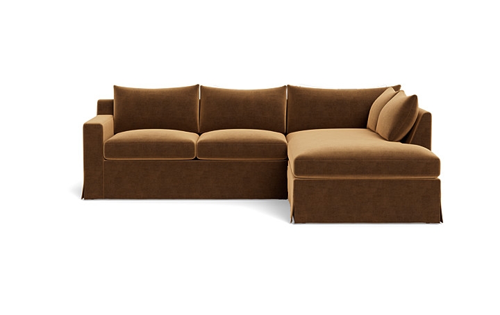 Sloan Slipcovered 3-Seat Right Bumper Sectional - Image 0