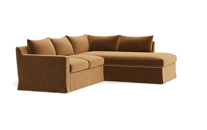 Sloan Slipcovered 3-Seat Right Bumper Sectional - Image 3