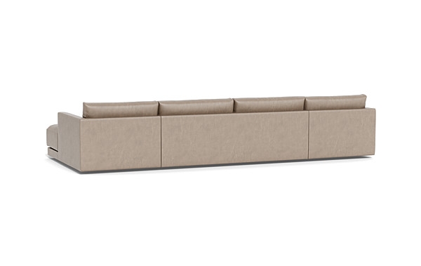 Lukas Leather 3-Piece 4-seat U-Chaise Sectional  - Image 2