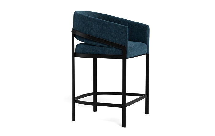 Mina Metal Framed Upholstered Stool - Image 3