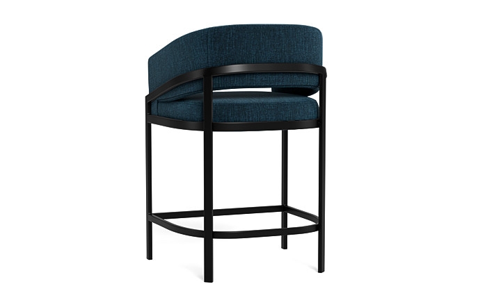 Mina Metal Framed Upholstered Stool - Image 4