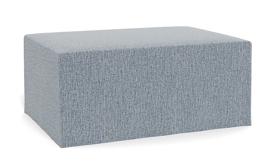 Dixon Slipcovered Rectangle Ottoman - Image 2