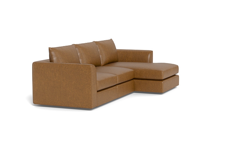 Beckham Leather Modular 3-Seat Right Chaise Sectional - Image 3