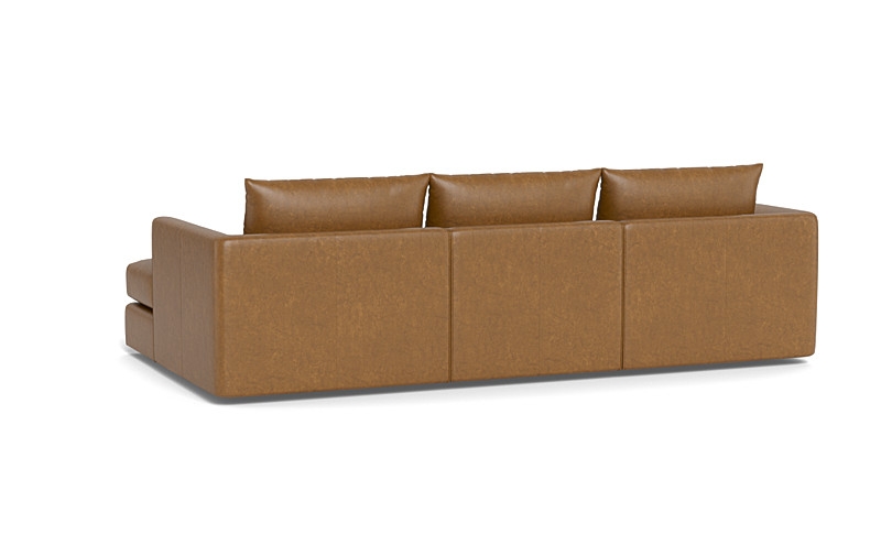 Beckham Leather Modular 3-Seat Right Chaise Sectional - Image 2