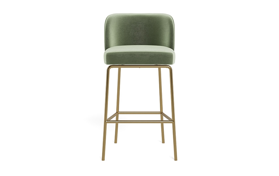 Graham Metal Framed Upholstered Bar Stool - Image 0