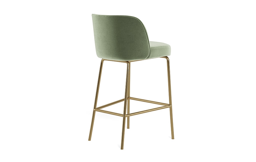Graham Metal Framed Upholstered Bar Stool - Image 3