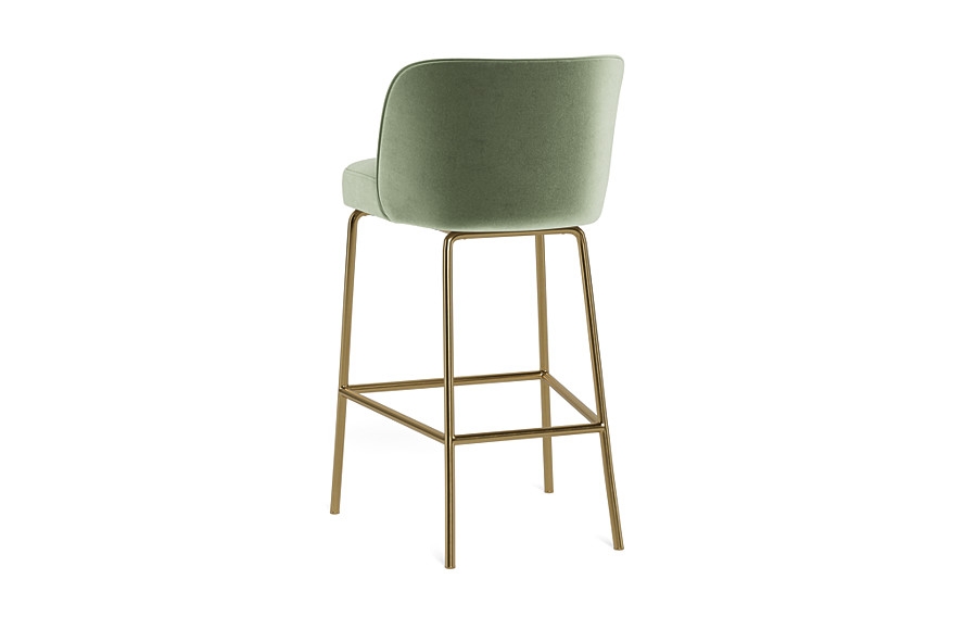 Graham Metal Framed Upholstered Bar Stool - Image 2
