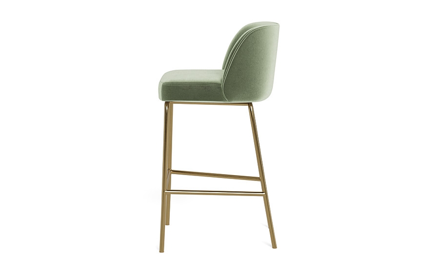 Graham Metal Framed Upholstered Bar Stool - Image 1