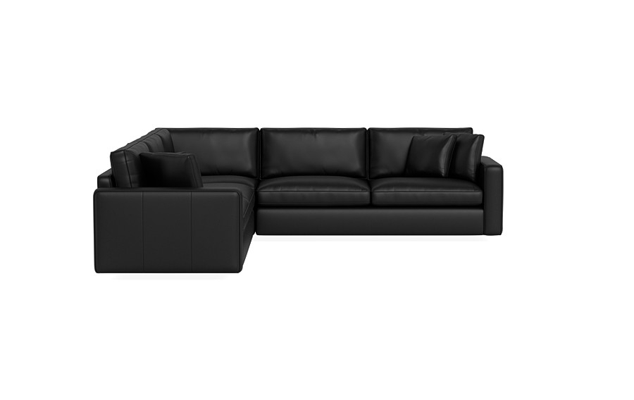 James Leather 3-Piece 4-Seat Corner Sectional - Image 0