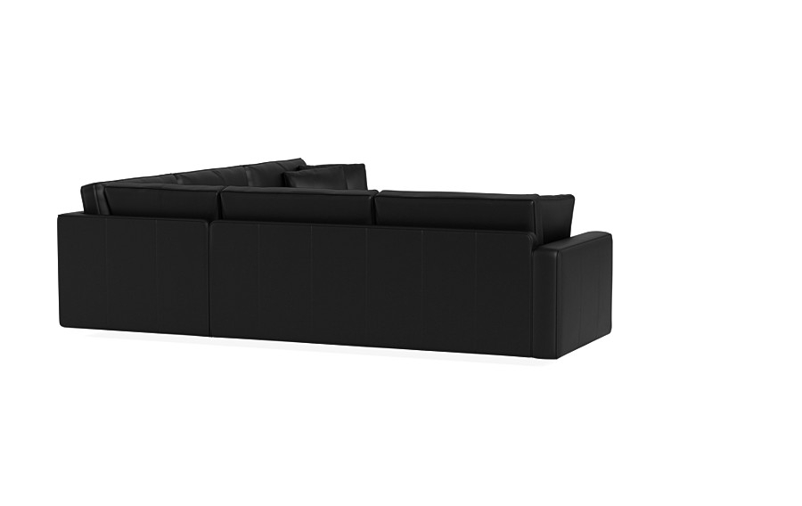 James Leather 3-Piece 4-Seat Corner Sectional - Image 3