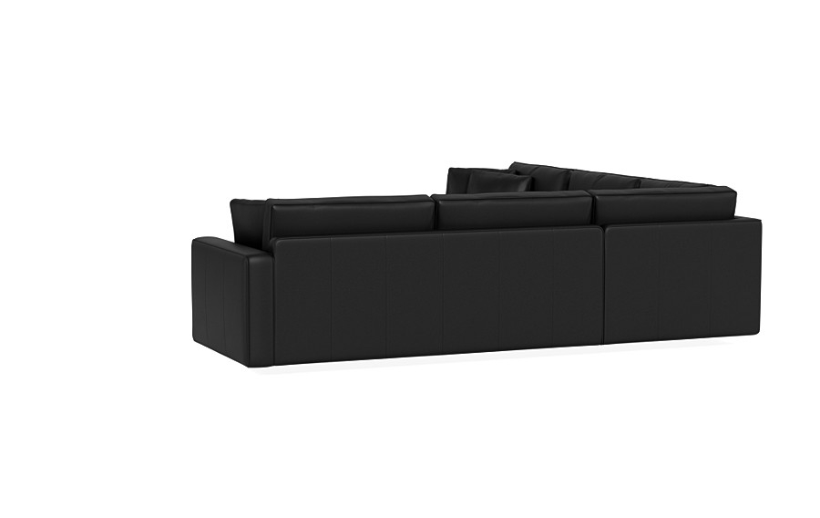 James Leather 3-Piece 4-Seat Corner Sectional - Image 2