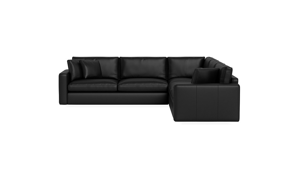 James Leather 3-Piece 4-Seat Corner Sectional - Image 1