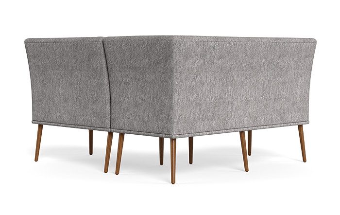 Dorian Upholstered Petite Left Banquette with Tufting Option - Image 3