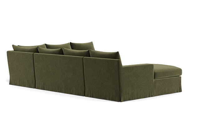 Sloan Slipcovered 4-Piece Corner Sectional Sofa with Right Chaise - Image 1