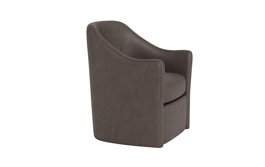 Savona Leather Swivel Chair - Image 3