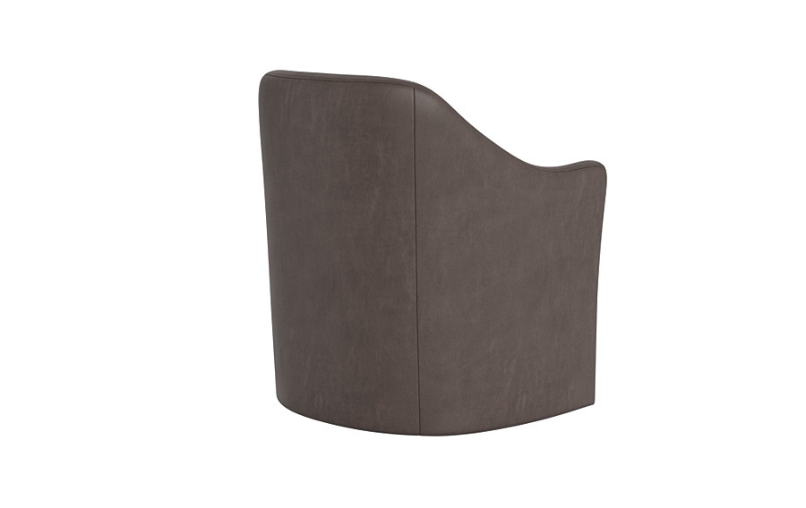 Savona Leather Swivel Chair - Image 1
