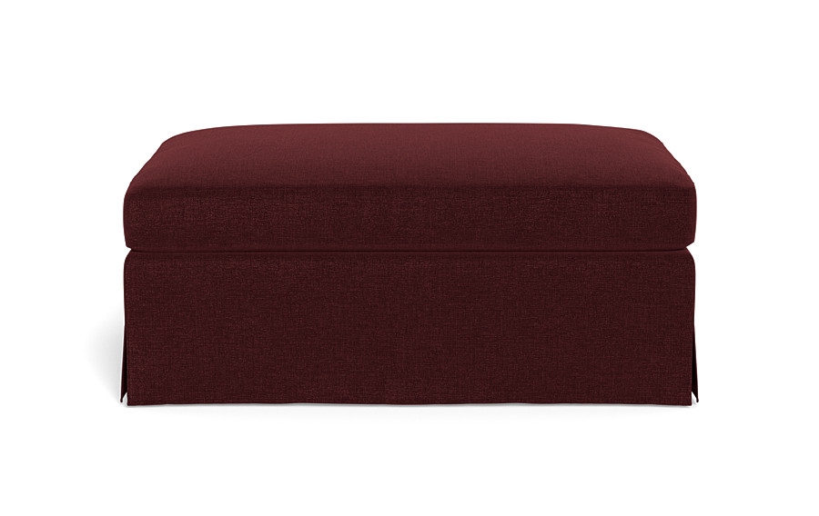 Sloan Slipcovered Ottoman - Image 0