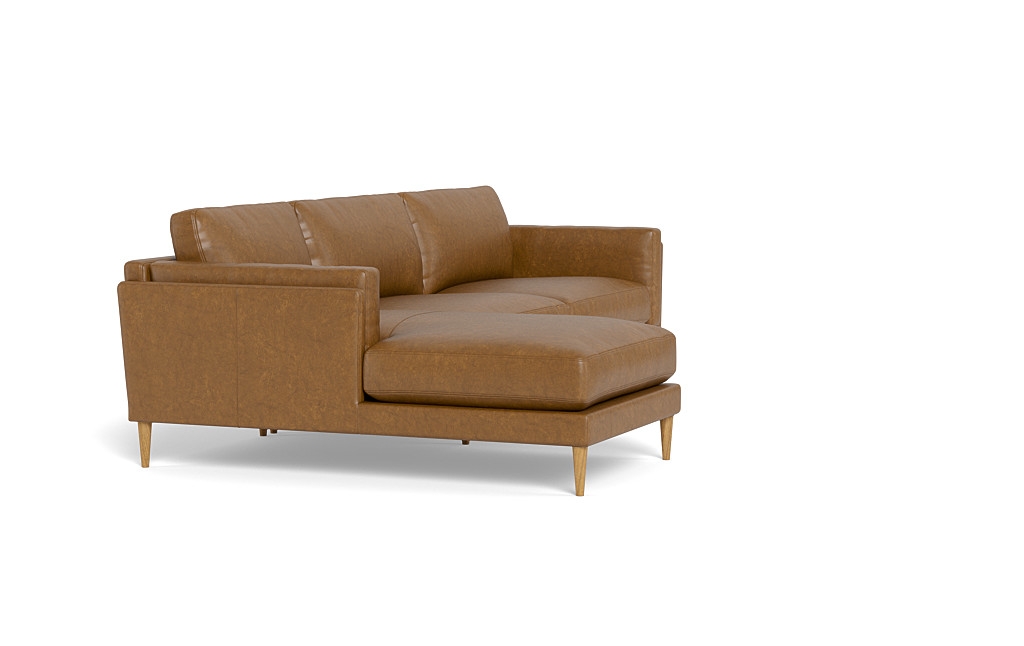 Gaby Leather 3-Seat  Chaise Sectional - Image 4