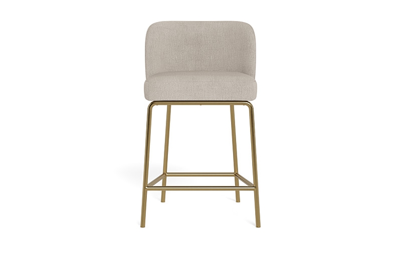 Graham Metal Framed Upholstered Counter Stool - Image 0