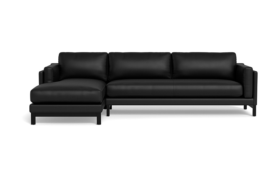 Gaby Leather 3-Seat  Chaise Sectional - Image 0