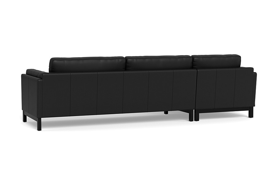 Gaby Leather 3-Seat  Chaise Sectional - Image 4
