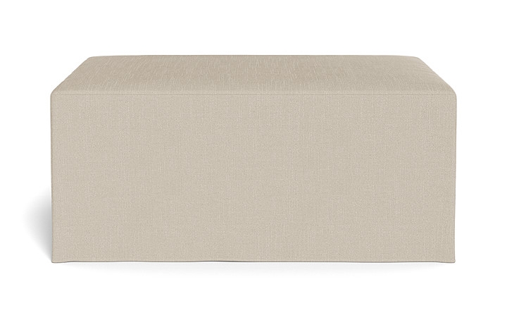 Dixon Slipcovered Rectangle Ottoman - Image 0